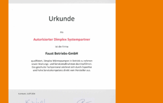 dimplex-urkunde