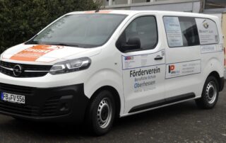 Der neue Bus der BSO, gesponsert vom Förderverein der Beruflichen Schule Oberhessen.