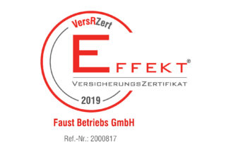 logo des VersRZert EFFEKT® von faust