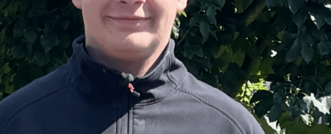 Azubi Ben Velte macht jetzt eine Ausbildung zum Anlagenmechaniker bei der Firma Faust in Büdingen.