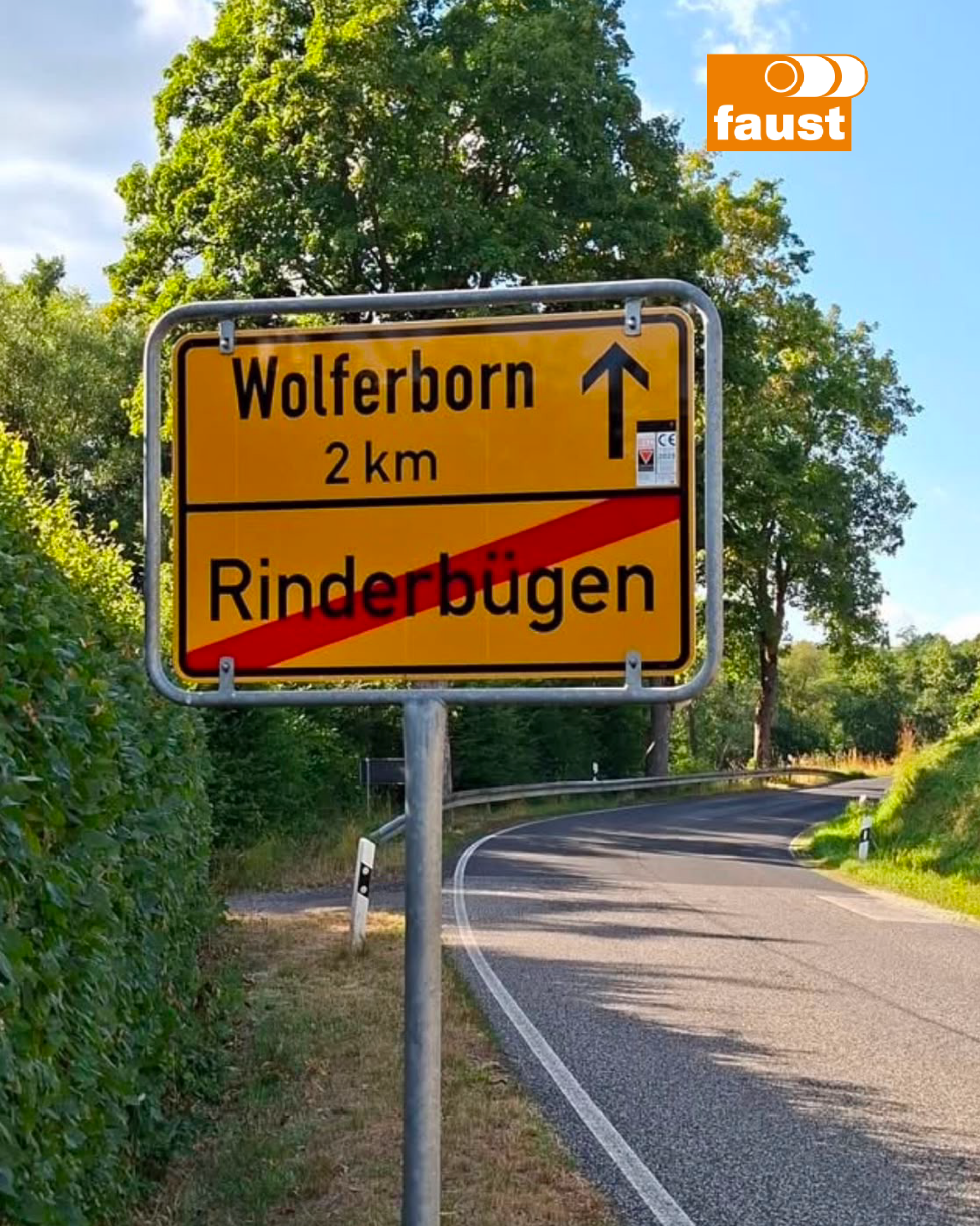 Faust Betriebs-GmbH. Eingeschränkte Zufahrt.